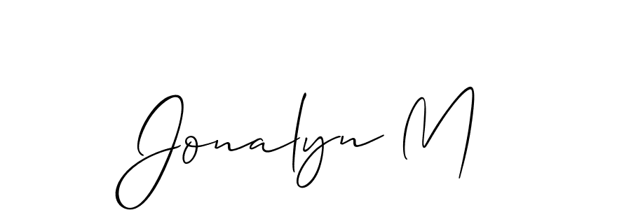 Check out images of Autograph of Jonalyn M name. Actor Jonalyn M Signature Style. Allison_Script is a professional sign style online. Jonalyn M signature style 2 images and pictures png