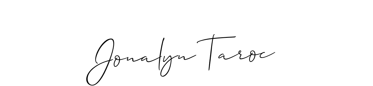 Once you've used our free online signature maker to create your best signature Allison_Script style, it's time to enjoy all of the benefits that Jonalyn Taroc name signing documents. Jonalyn Taroc signature style 2 images and pictures png