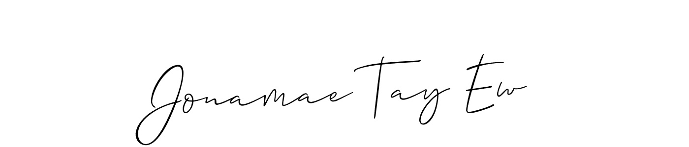 Jonamae Tay Ew stylish signature style. Best Handwritten Sign (Allison_Script) for my name. Handwritten Signature Collection Ideas for my name Jonamae Tay Ew. Jonamae Tay Ew signature style 2 images and pictures png