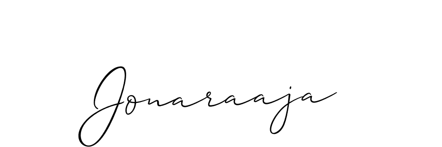 Create a beautiful signature design for name Jonaraaja. With this signature (Allison_Script) fonts, you can make a handwritten signature for free. Jonaraaja signature style 2 images and pictures png