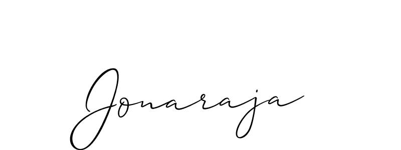 You should practise on your own different ways (Allison_Script) to write your name (Jonaraja) in signature. don't let someone else do it for you. Jonaraja signature style 2 images and pictures png