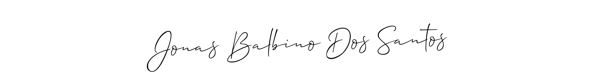 Allison_Script is a professional signature style that is perfect for those who want to add a touch of class to their signature. It is also a great choice for those who want to make their signature more unique. Get Jonas Balbino Dos Santos name to fancy signature for free. Jonas Balbino Dos Santos signature style 2 images and pictures png