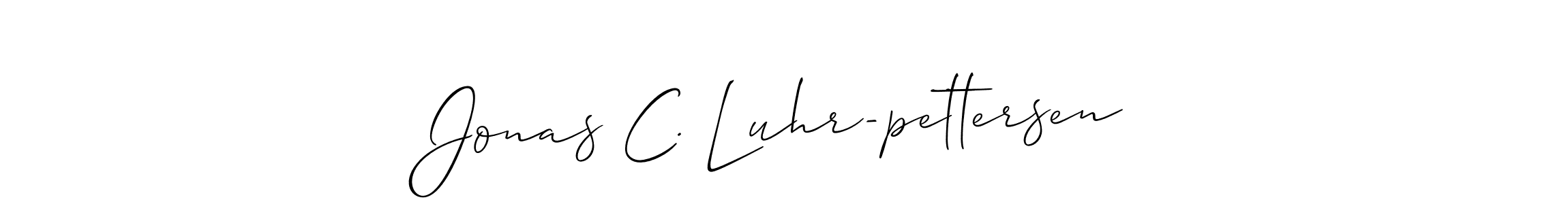 Also we have Jonas C. Luhr-pettersen name is the best signature style. Create professional handwritten signature collection using Allison_Script autograph style. Jonas C. Luhr-pettersen signature style 2 images and pictures png