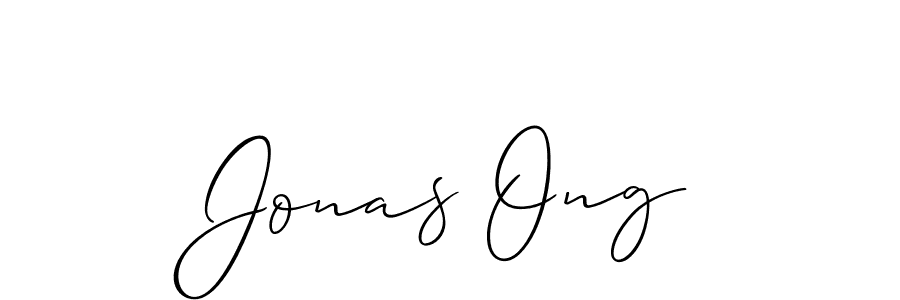 Use a signature maker to create a handwritten signature online. With this signature software, you can design (Allison_Script) your own signature for name Jonas Ong. Jonas Ong signature style 2 images and pictures png