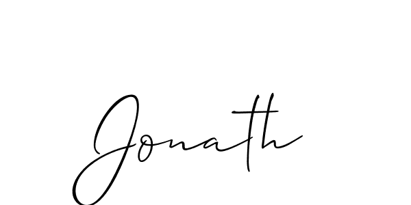 How to make Jonath signature? Allison_Script is a professional autograph style. Create handwritten signature for Jonath name. Jonath signature style 2 images and pictures png