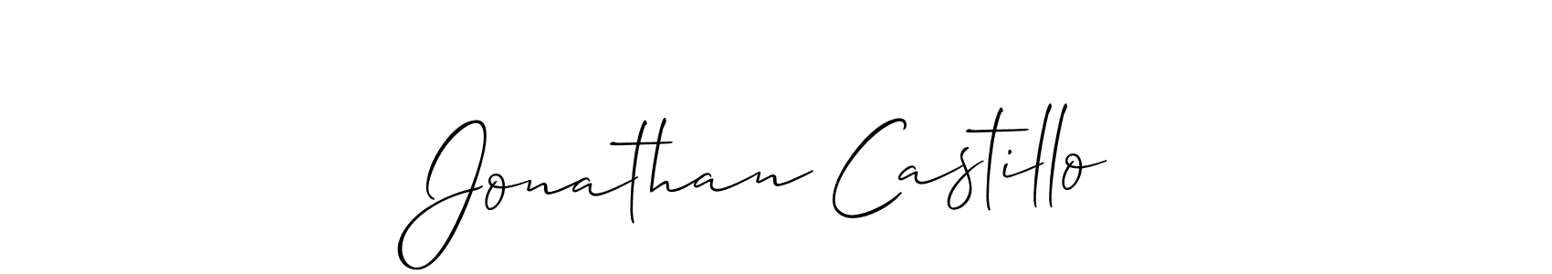 Jonathan Castillo stylish signature style. Best Handwritten Sign (Allison_Script) for my name. Handwritten Signature Collection Ideas for my name Jonathan Castillo. Jonathan Castillo signature style 2 images and pictures png