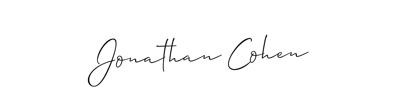 Best and Professional Signature Style for Jonathan Cohen. Allison_Script Best Signature Style Collection. Jonathan Cohen signature style 2 images and pictures png