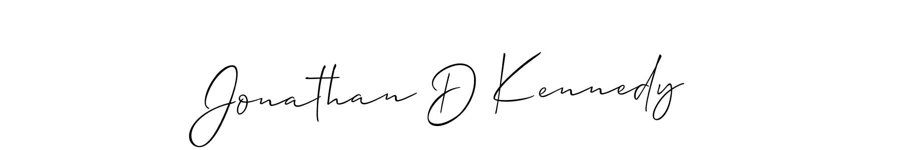 How to make Jonathan D Kennedy signature? Allison_Script is a professional autograph style. Create handwritten signature for Jonathan D Kennedy name. Jonathan D Kennedy signature style 2 images and pictures png