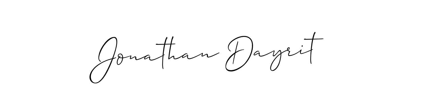 Similarly Allison_Script is the best handwritten signature design. Signature creator online .You can use it as an online autograph creator for name Jonathan Dayrit. Jonathan Dayrit signature style 2 images and pictures png