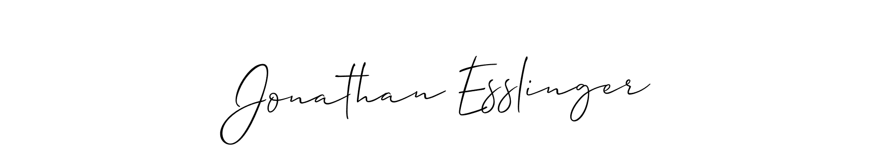 Design your own signature with our free online signature maker. With this signature software, you can create a handwritten (Allison_Script) signature for name Jonathan Esslinger. Jonathan Esslinger signature style 2 images and pictures png
