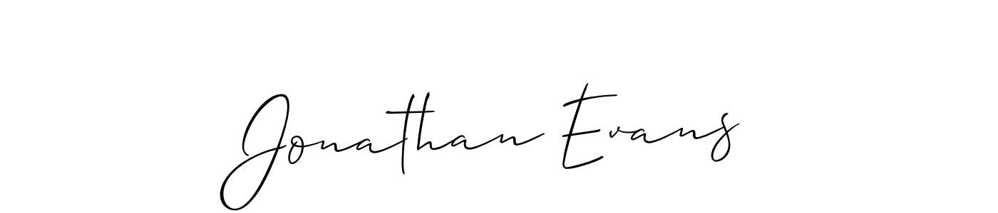 Design your own signature with our free online signature maker. With this signature software, you can create a handwritten (Allison_Script) signature for name Jonathan Evans. Jonathan Evans signature style 2 images and pictures png