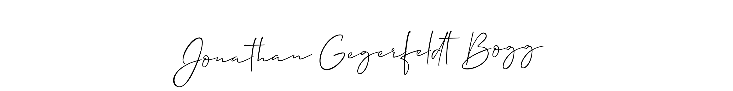 Allison_Script is a professional signature style that is perfect for those who want to add a touch of class to their signature. It is also a great choice for those who want to make their signature more unique. Get Jonathan Gegerfeldt Bogg name to fancy signature for free. Jonathan Gegerfeldt Bogg signature style 2 images and pictures png