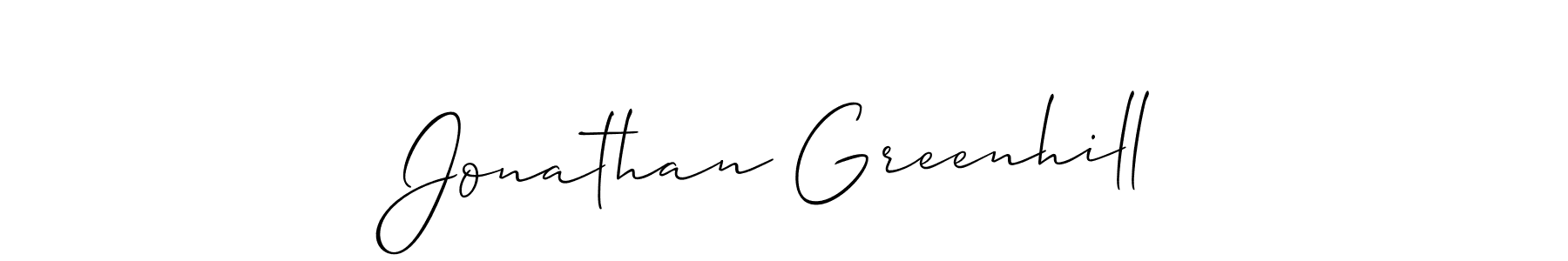 Also You can easily find your signature by using the search form. We will create Jonathan Greenhill name handwritten signature images for you free of cost using Allison_Script sign style. Jonathan Greenhill signature style 2 images and pictures png
