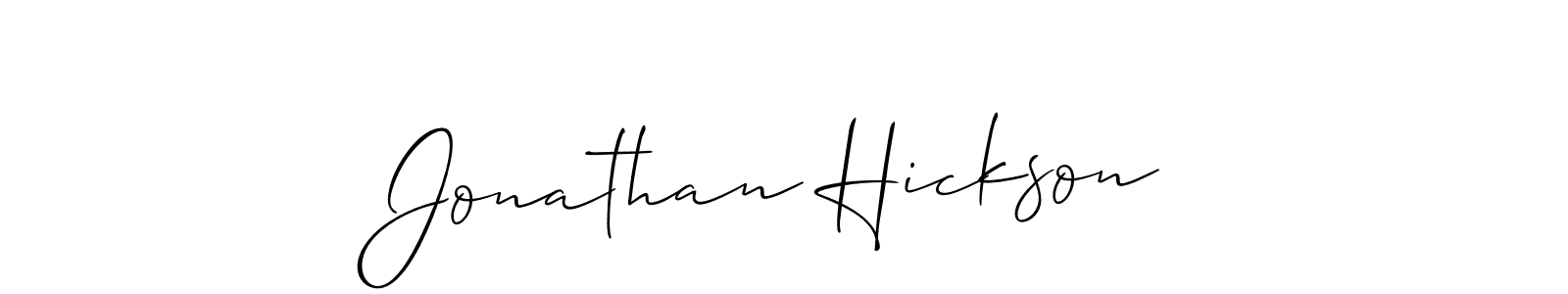 Create a beautiful signature design for name Jonathan Hickson. With this signature (Allison_Script) fonts, you can make a handwritten signature for free. Jonathan Hickson signature style 2 images and pictures png