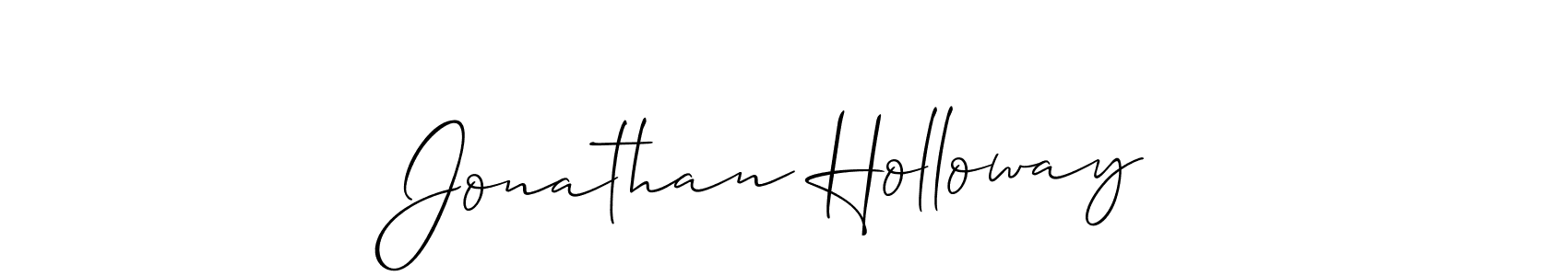 Design your own signature with our free online signature maker. With this signature software, you can create a handwritten (Allison_Script) signature for name Jonathan Holloway. Jonathan Holloway signature style 2 images and pictures png