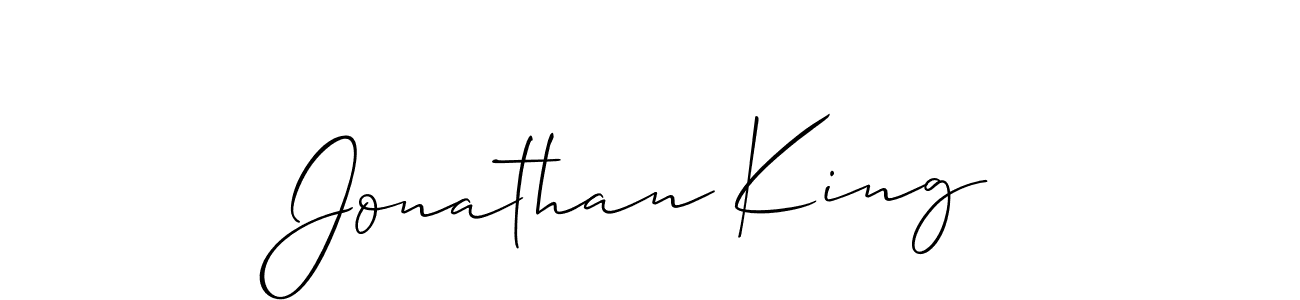 How to make Jonathan King name signature. Use Allison_Script style for creating short signs online. This is the latest handwritten sign. Jonathan King signature style 2 images and pictures png