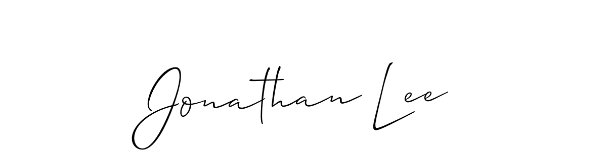 It looks lik you need a new signature style for name Jonathan Lee. Design unique handwritten (Allison_Script) signature with our free signature maker in just a few clicks. Jonathan Lee signature style 2 images and pictures png