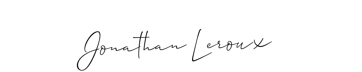 How to make Jonathan Leroux signature? Allison_Script is a professional autograph style. Create handwritten signature for Jonathan Leroux name. Jonathan Leroux signature style 2 images and pictures png