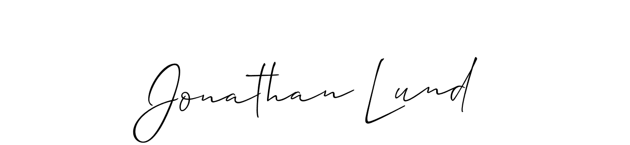 if you are searching for the best signature style for your name Jonathan Lund. so please give up your signature search. here we have designed multiple signature styles  using Allison_Script. Jonathan Lund signature style 2 images and pictures png