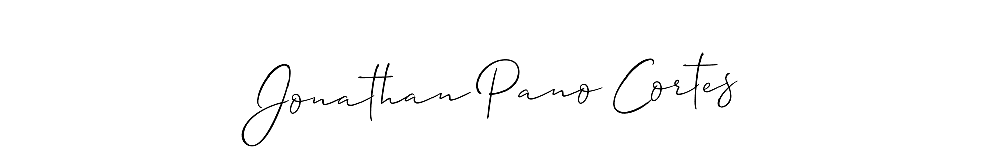 Also we have Jonathan Pano Cortes name is the best signature style. Create professional handwritten signature collection using Allison_Script autograph style. Jonathan Pano Cortes signature style 2 images and pictures png