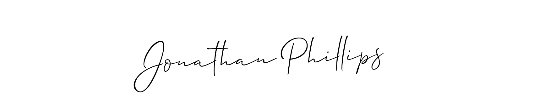 Design your own signature with our free online signature maker. With this signature software, you can create a handwritten (Allison_Script) signature for name Jonathan Phillips. Jonathan Phillips signature style 2 images and pictures png