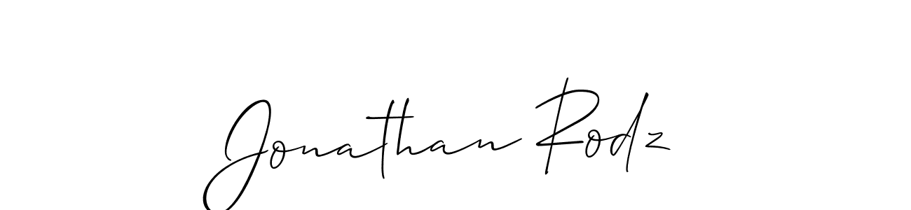 You should practise on your own different ways (Allison_Script) to write your name (Jonathan Rodz) in signature. don't let someone else do it for you. Jonathan Rodz signature style 2 images and pictures png