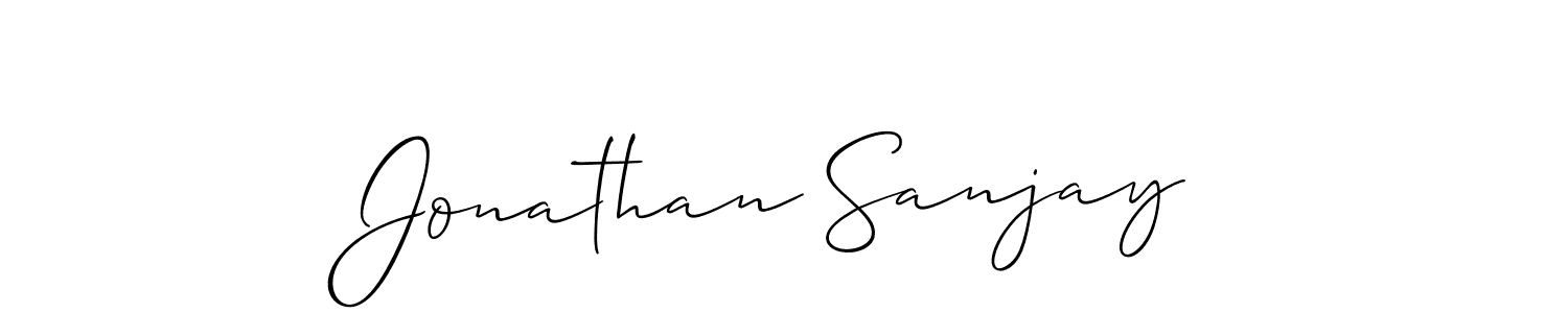 Also You can easily find your signature by using the search form. We will create Jonathan Sanjay name handwritten signature images for you free of cost using Allison_Script sign style. Jonathan Sanjay signature style 2 images and pictures png