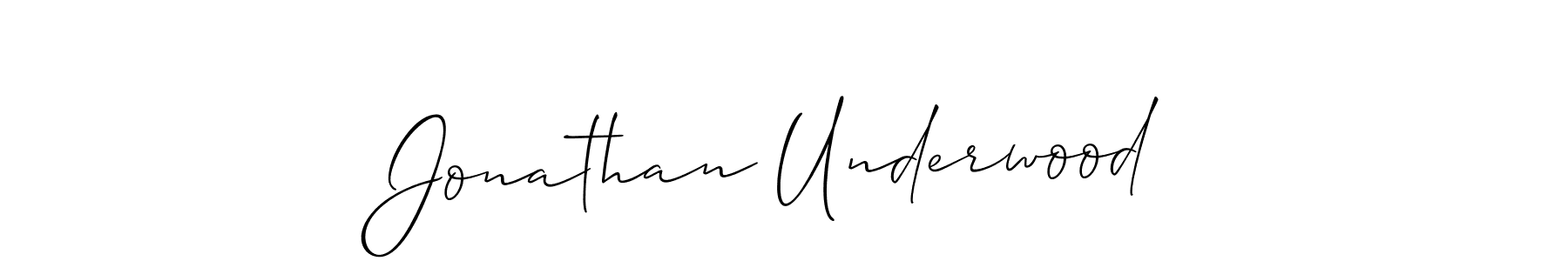 How to make Jonathan Underwood name signature. Use Allison_Script style for creating short signs online. This is the latest handwritten sign. Jonathan Underwood signature style 2 images and pictures png