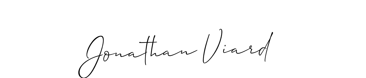 Also You can easily find your signature by using the search form. We will create Jonathan Viard name handwritten signature images for you free of cost using Allison_Script sign style. Jonathan Viard signature style 2 images and pictures png