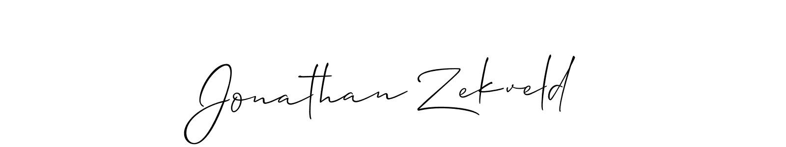 Create a beautiful signature design for name Jonathan Zekveld. With this signature (Allison_Script) fonts, you can make a handwritten signature for free. Jonathan Zekveld signature style 2 images and pictures png