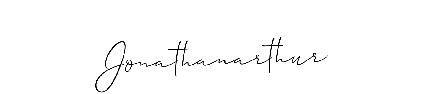 How to make Jonathanarthur signature? Allison_Script is a professional autograph style. Create handwritten signature for Jonathanarthur name. Jonathanarthur signature style 2 images and pictures png