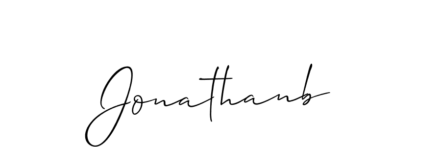 Use a signature maker to create a handwritten signature online. With this signature software, you can design (Allison_Script) your own signature for name Jonathanb. Jonathanb signature style 2 images and pictures png