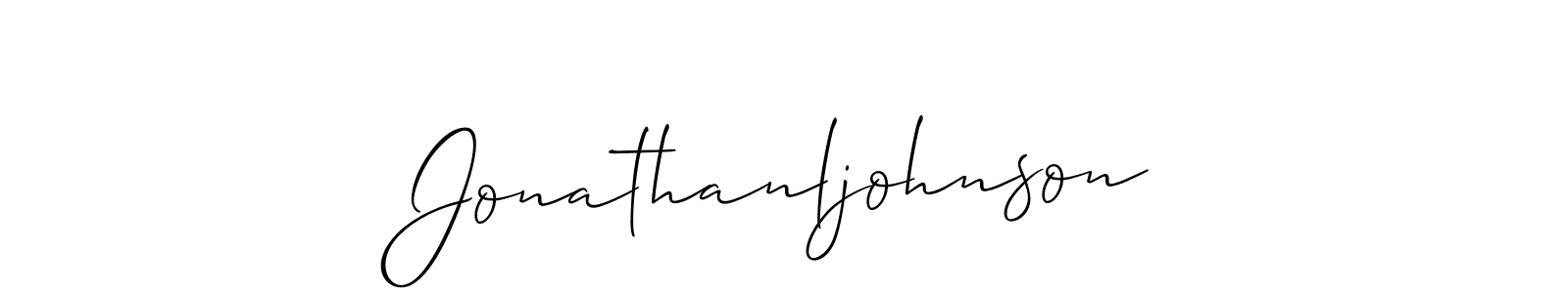 Make a short Jonathanljohnson signature style. Manage your documents anywhere anytime using Allison_Script. Create and add eSignatures, submit forms, share and send files easily. Jonathanljohnson signature style 2 images and pictures png