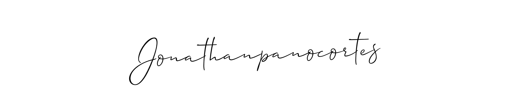 Make a beautiful signature design for name Jonathanpanocortes. With this signature (Allison_Script) style, you can create a handwritten signature for free. Jonathanpanocortes signature style 2 images and pictures png
