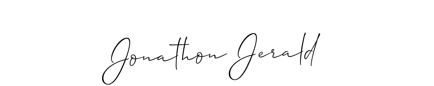 Allison_Script is a professional signature style that is perfect for those who want to add a touch of class to their signature. It is also a great choice for those who want to make their signature more unique. Get Jonathon Jerald name to fancy signature for free. Jonathon Jerald signature style 2 images and pictures png