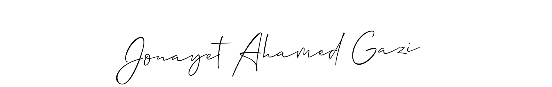 How to Draw Jonayet Ahamed Gazi signature style? Allison_Script is a latest design signature styles for name Jonayet Ahamed Gazi. Jonayet Ahamed Gazi signature style 2 images and pictures png