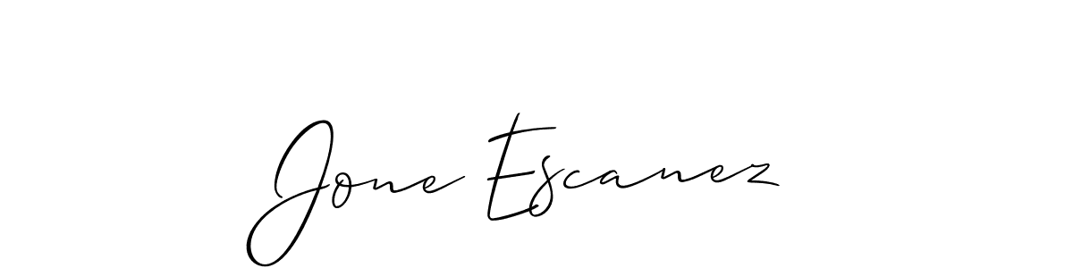 Check out images of Autograph of Jone Escanez name. Actor Jone Escanez Signature Style. Allison_Script is a professional sign style online. Jone Escanez signature style 2 images and pictures png