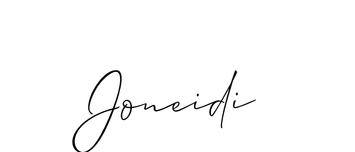 Once you've used our free online signature maker to create your best signature Allison_Script style, it's time to enjoy all of the benefits that Joneidi name signing documents. Joneidi signature style 2 images and pictures png