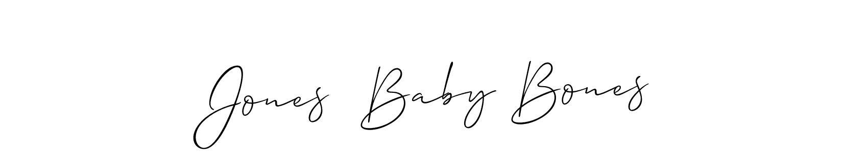 Use a signature maker to create a handwritten signature online. With this signature software, you can design (Allison_Script) your own signature for name Jones  Baby Bones. Jones  Baby Bones signature style 2 images and pictures png