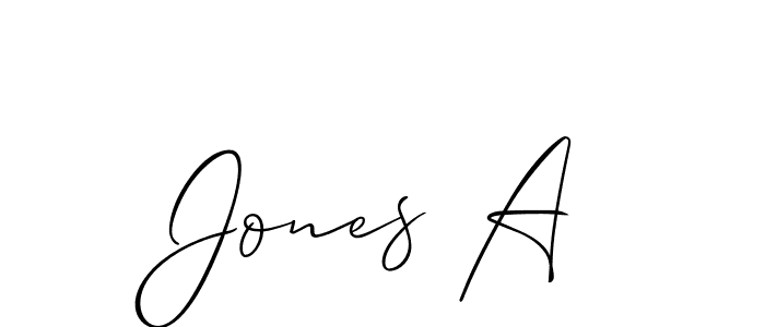 Make a short Jones A signature style. Manage your documents anywhere anytime using Allison_Script. Create and add eSignatures, submit forms, share and send files easily. Jones A signature style 2 images and pictures png