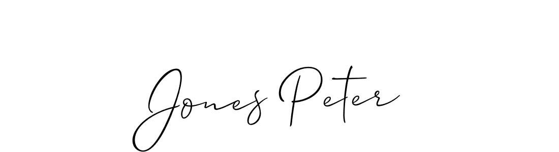 Create a beautiful signature design for name Jones Peter. With this signature (Allison_Script) fonts, you can make a handwritten signature for free. Jones Peter signature style 2 images and pictures png