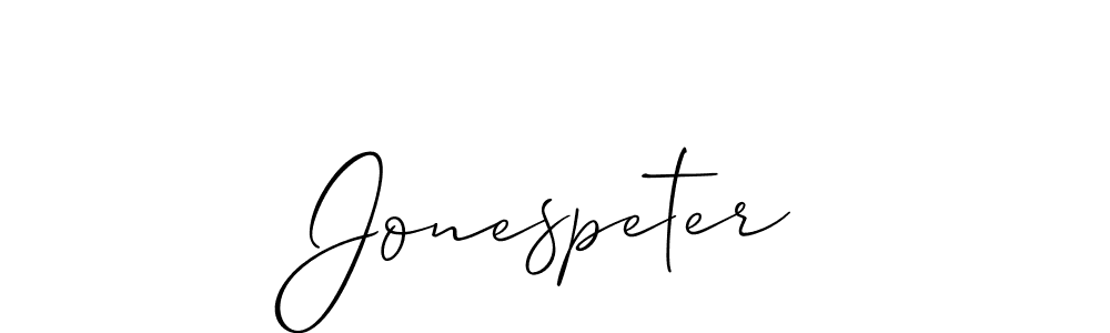 Similarly Allison_Script is the best handwritten signature design. Signature creator online .You can use it as an online autograph creator for name Jonespeter. Jonespeter signature style 2 images and pictures png