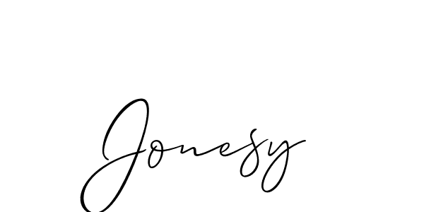 Allison_Script is a professional signature style that is perfect for those who want to add a touch of class to their signature. It is also a great choice for those who want to make their signature more unique. Get Jonesy name to fancy signature for free. Jonesy signature style 2 images and pictures png