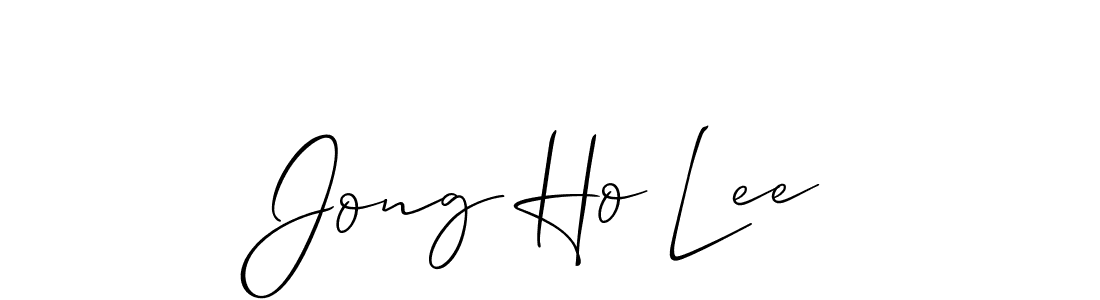 Also You can easily find your signature by using the search form. We will create Jong Ho Lee name handwritten signature images for you free of cost using Allison_Script sign style. Jong Ho Lee signature style 2 images and pictures png