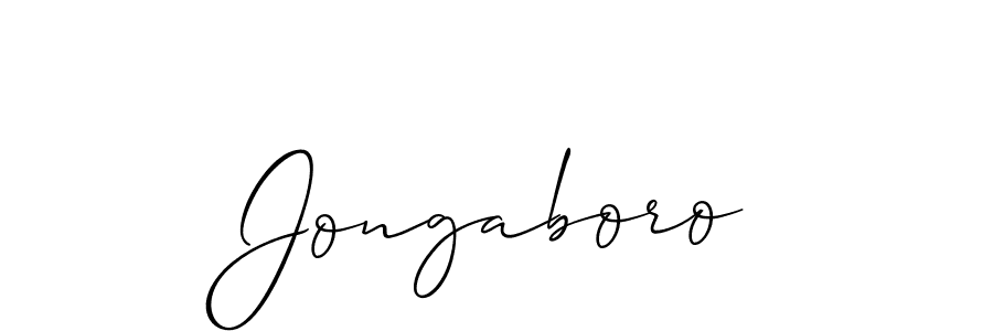 How to make Jongaboro signature? Allison_Script is a professional autograph style. Create handwritten signature for Jongaboro name. Jongaboro signature style 2 images and pictures png