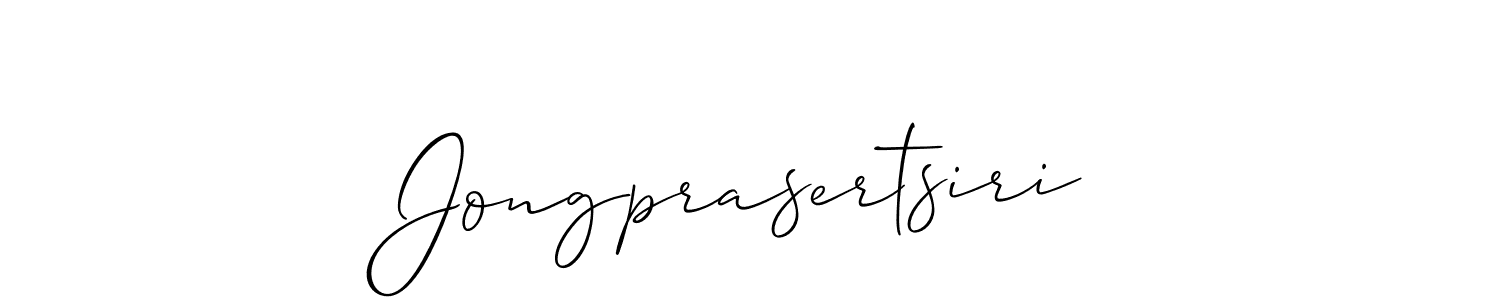 How to make Jongprasertsiri signature? Allison_Script is a professional autograph style. Create handwritten signature for Jongprasertsiri name. Jongprasertsiri signature style 2 images and pictures png