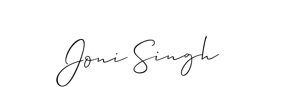 Make a beautiful signature design for name Joni Singh. With this signature (Allison_Script) style, you can create a handwritten signature for free. Joni Singh signature style 2 images and pictures png