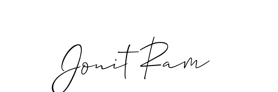 You should practise on your own different ways (Allison_Script) to write your name (Jonit Ram) in signature. don't let someone else do it for you. Jonit Ram signature style 2 images and pictures png