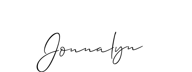 How to Draw Jonnalyn signature style? Allison_Script is a latest design signature styles for name Jonnalyn. Jonnalyn signature style 2 images and pictures png