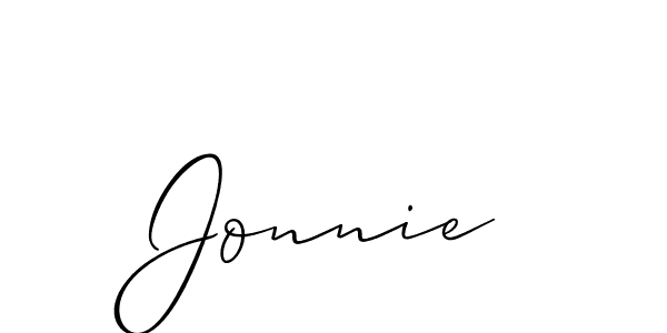 Best and Professional Signature Style for Jonnie. Allison_Script Best Signature Style Collection. Jonnie signature style 2 images and pictures png